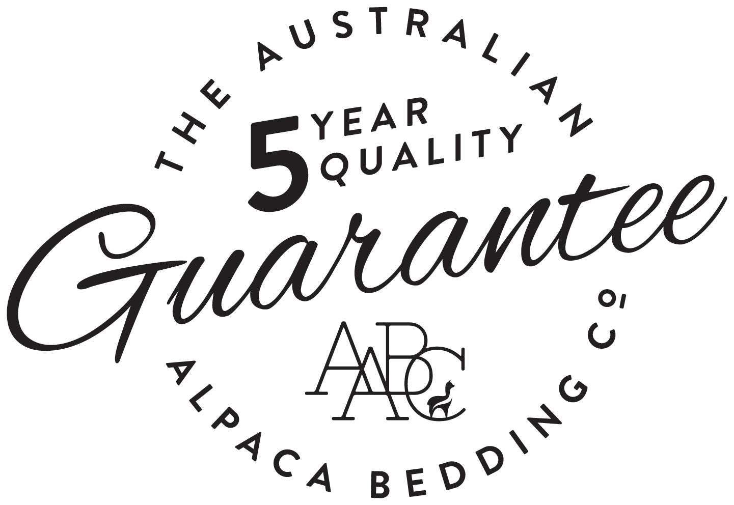 The Australian Alpaca Bedding Company quilts come with a five year quaity guarantee